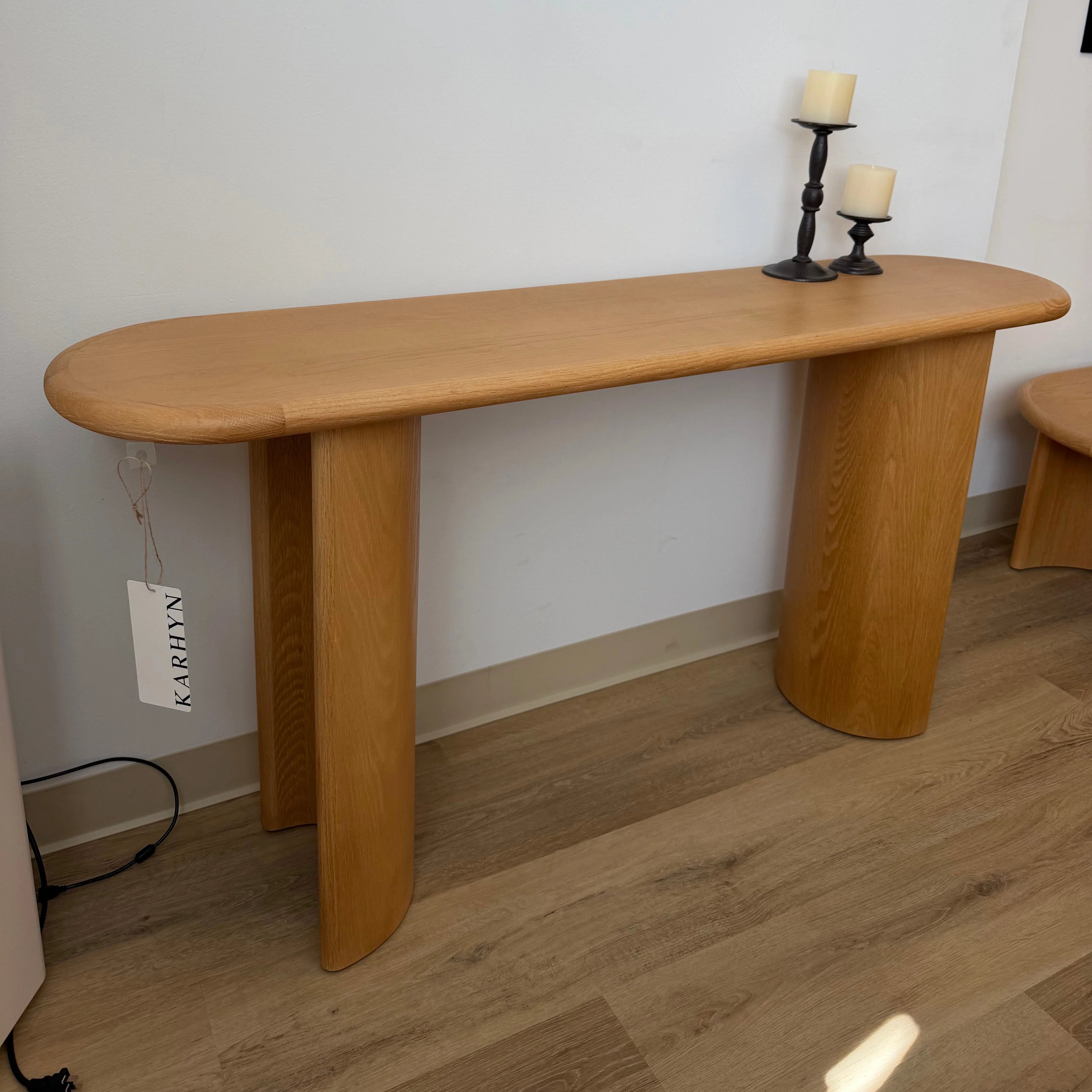 Haven Console Table White oak（karhyn studio sale）
