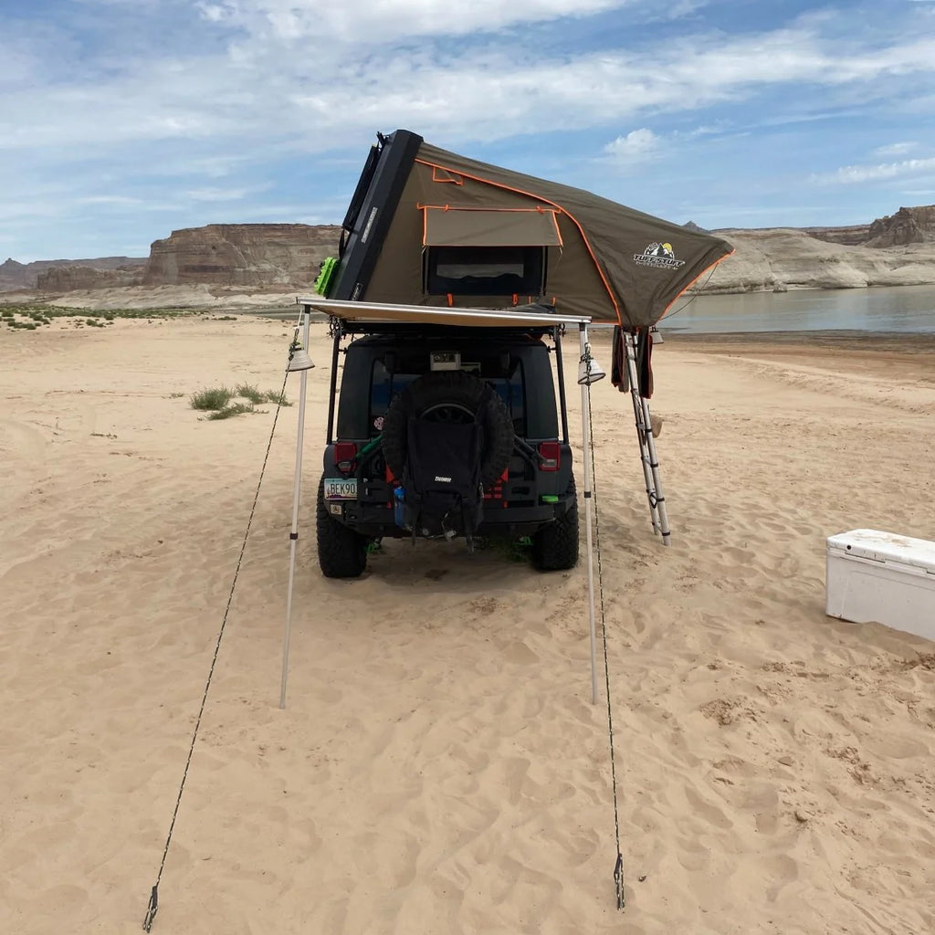 Stealth Hardshell Rooftop Tent, Aluminum, 3 Person, Black