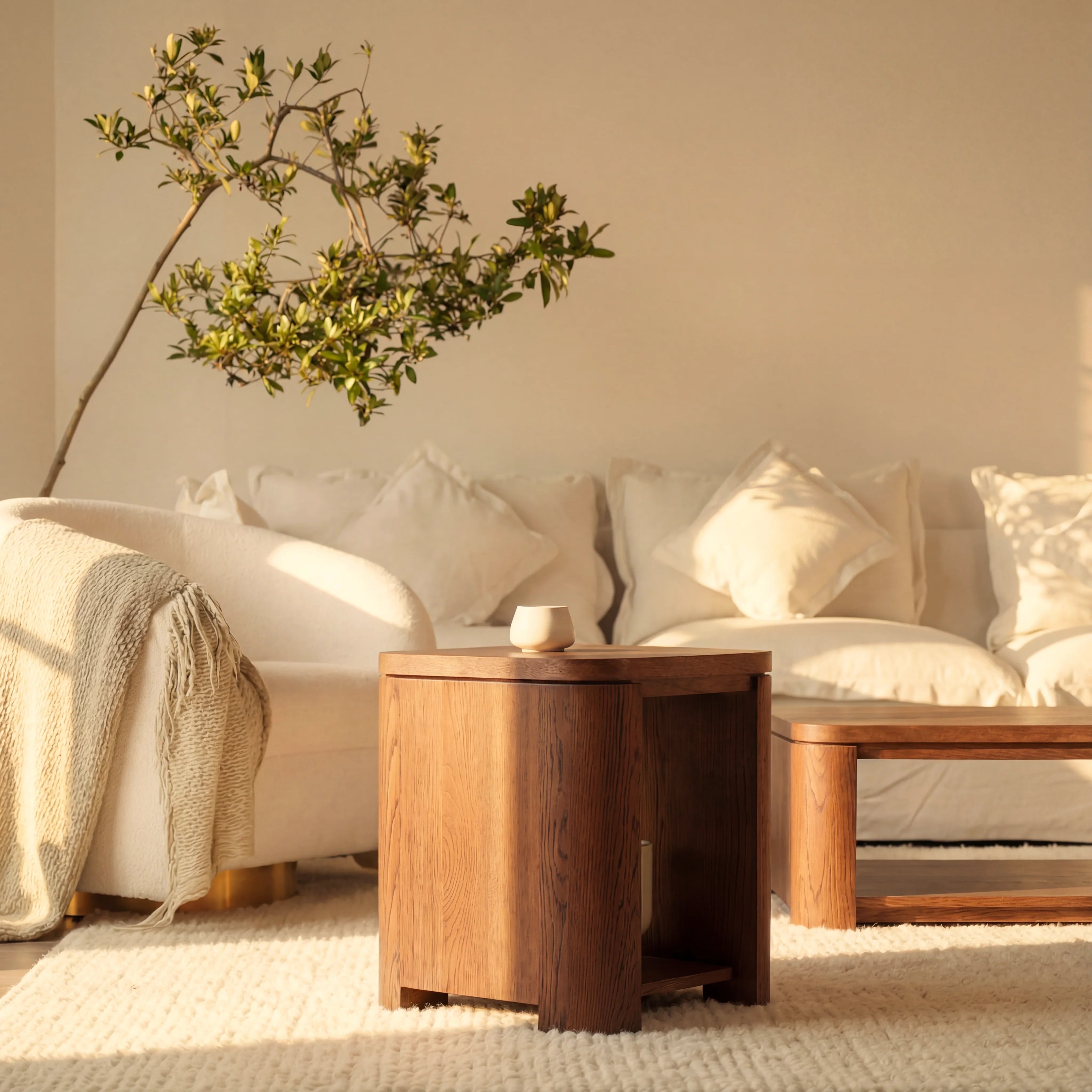 Ovelo Side Table All-oak construction