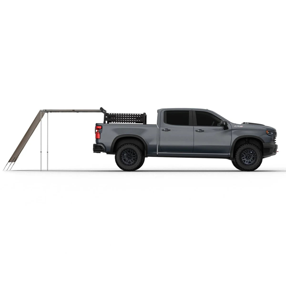 Truck or Car Awning Shade Wall, 4.5x6 Feet, Poly-Cotton Ripstop Fabric, Tan