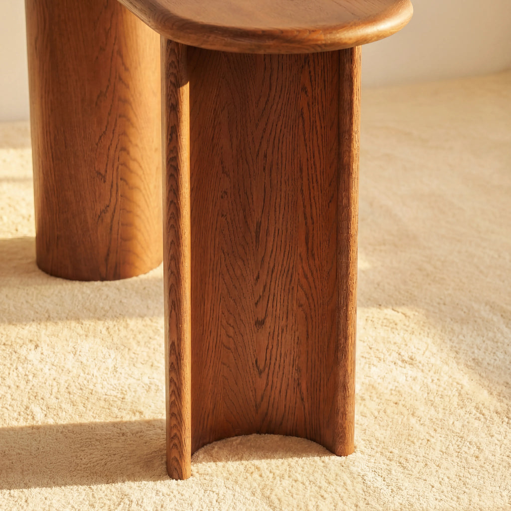 Haven Console Table White oak