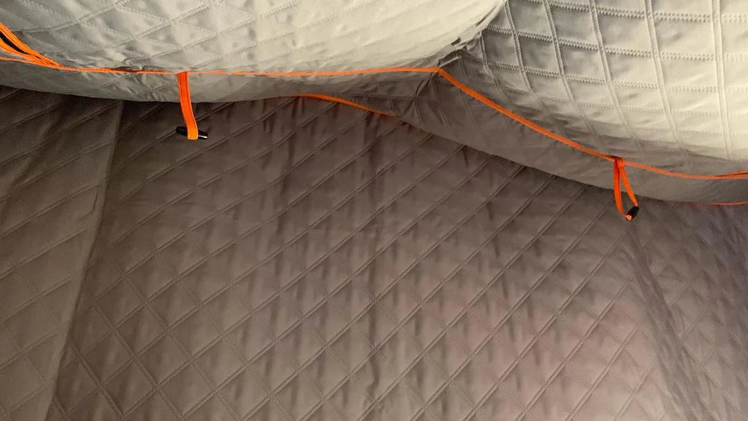 Insulated RTT Liner, Quilted, Zip-in, Gray