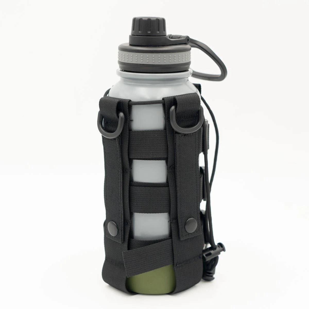 Steel Water Bottle Holster/Carrier, Nylon Webbing