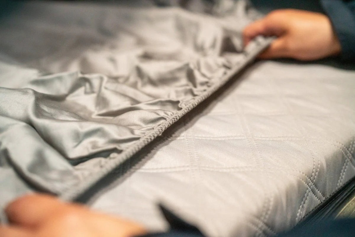 Alpha Cotton Fitted Sheets, Grey